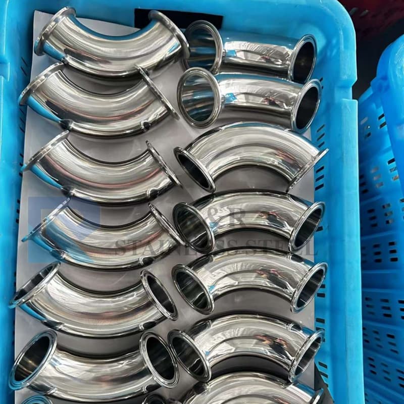 Sanitary Stainless Steel 90 deg Clamp end Elbow