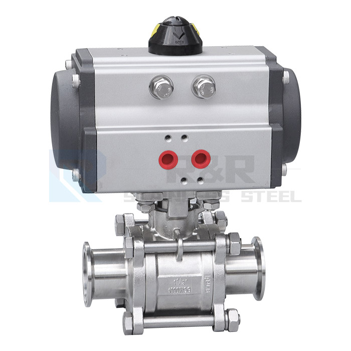 Pneumatic quick-loading ball valve