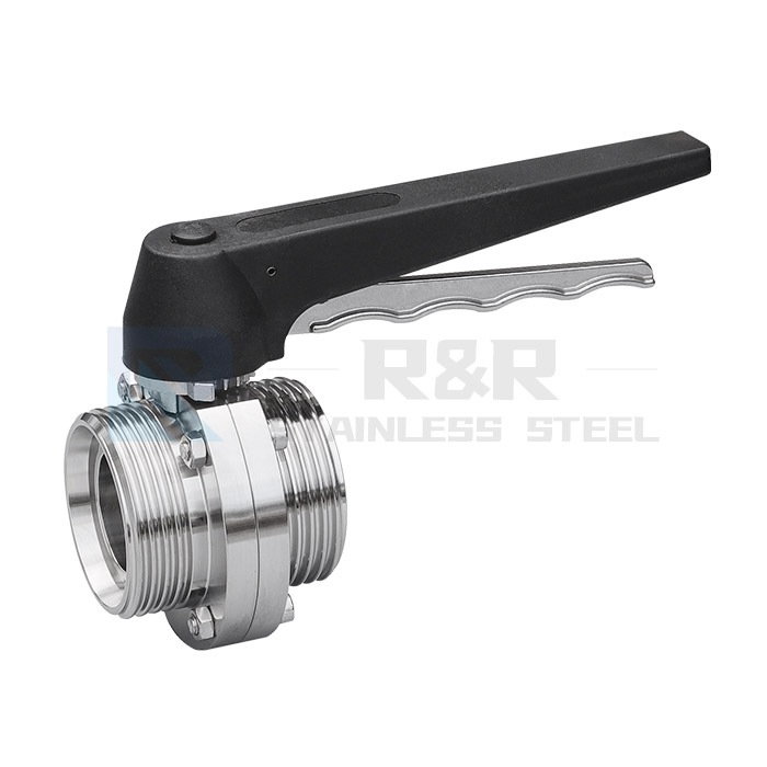 Duckbill external thread butterfly valve