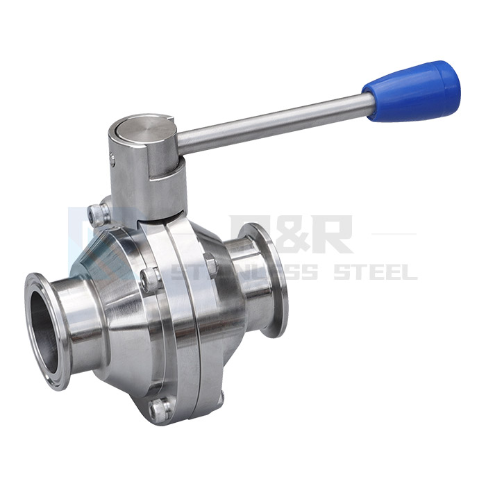 Quick-install butterfly ball valve