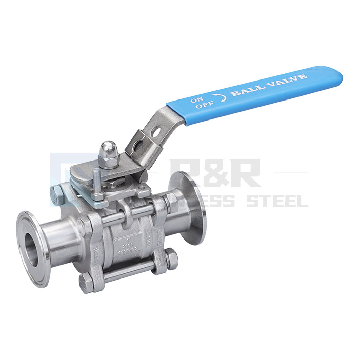 Three-piece quick-install ball valve