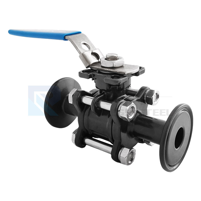 Fluorine-lined ball valve