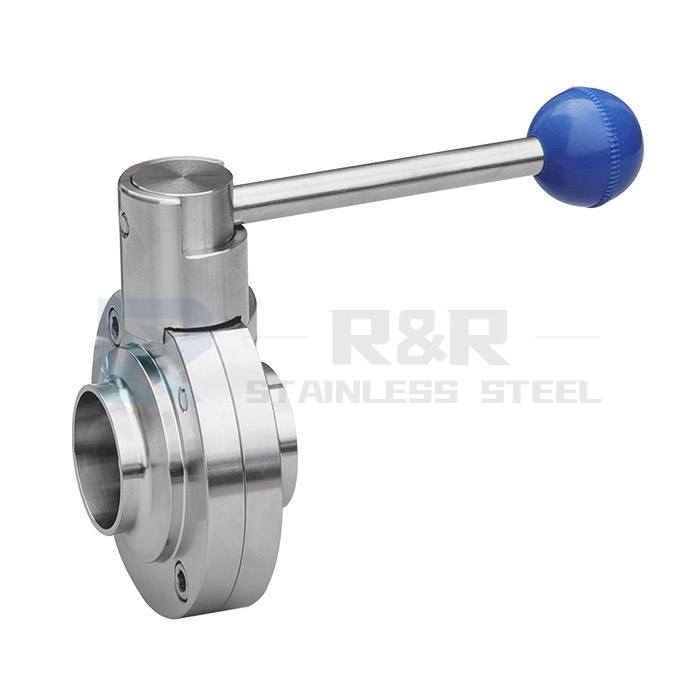 Pull-rod welded butterfly valve