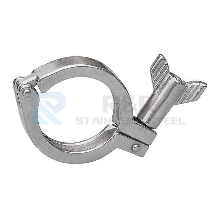 Open the clamp in the middle of the single pin