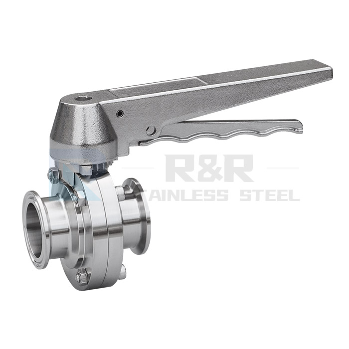 Duck-billed fast-loading butterfly valve