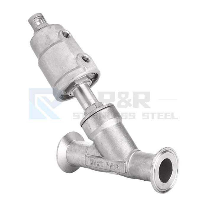 Quick-load angle seat valve