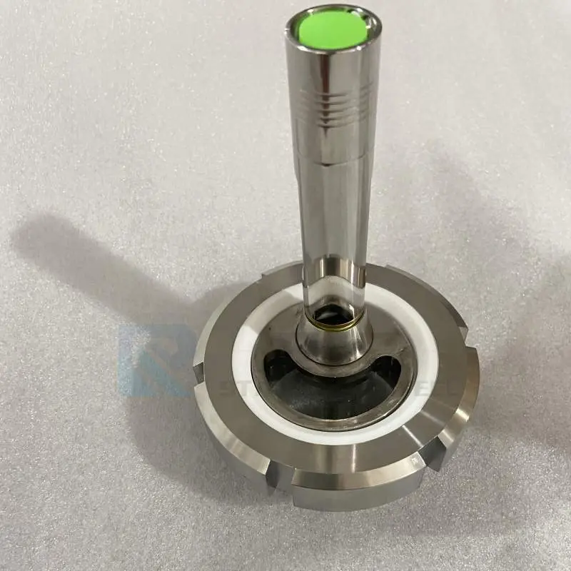 Sanitary stainless steel light indicator observation mirror