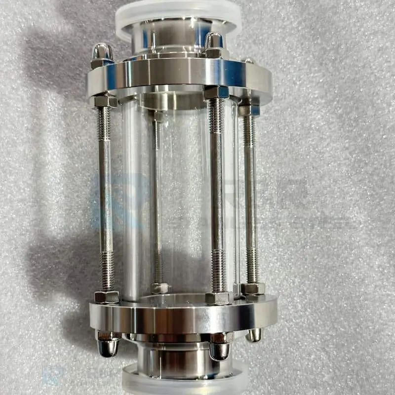 Sanitary stainless steel built-in vision mirror