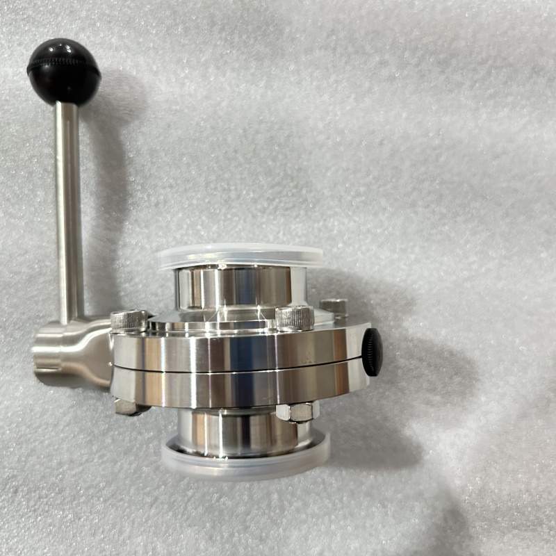 Pull Handle Sanitary Clamp Butterfly Valve
