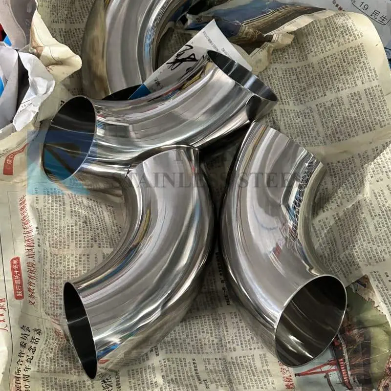 DIN 11852 90&deg; Welded Short Elbow with 1.5D Radius