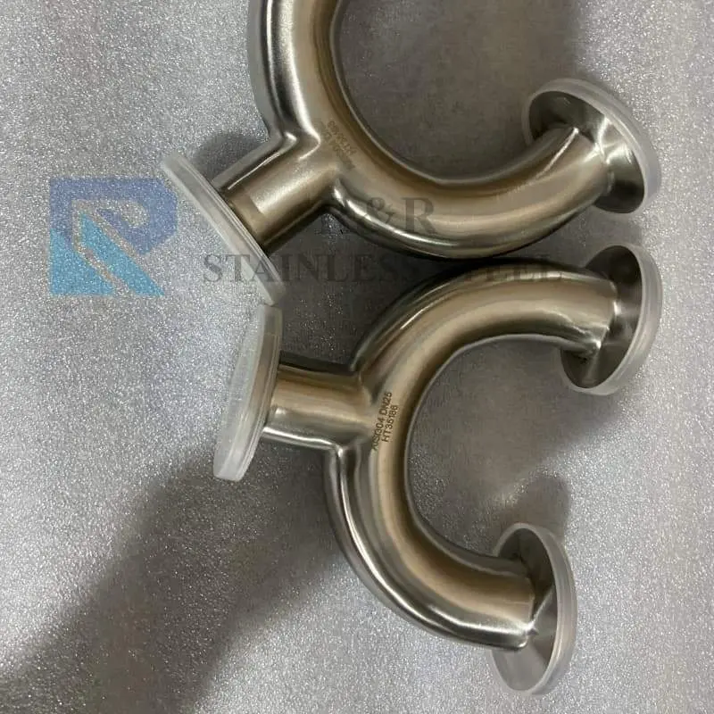 U-shaped welding three-way