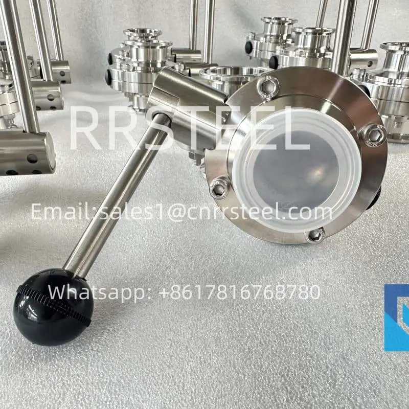 Pull-rod welded butterfly valve