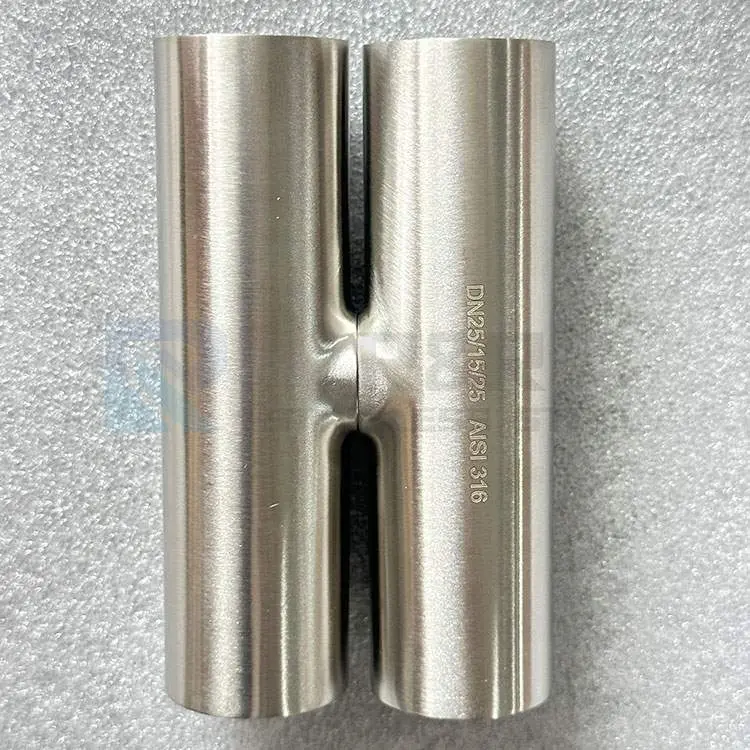 Food-grade sanitary stainless steel welding different diameter tee