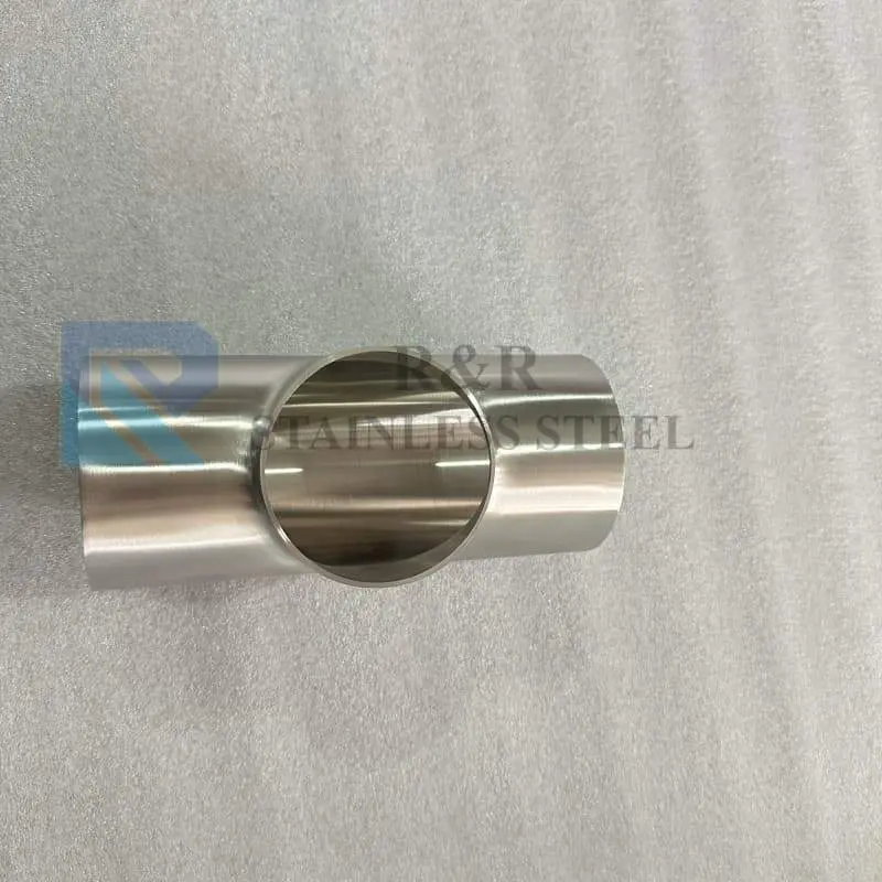 Sanitary grade welded short type three-way fitting / Clamp type short type three-way fitting