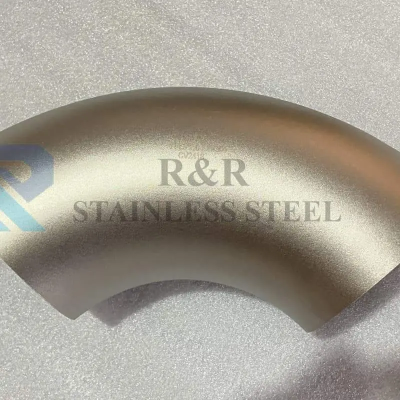 Sand-blasted 90° welded elbow