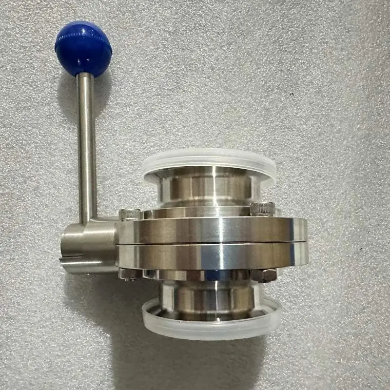 Food-grade sanitary stainless steel butterfly valve