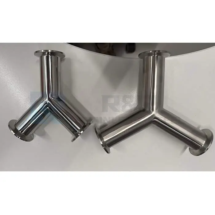 Sanitary stainless steel Y-type tee/90°/120° tee